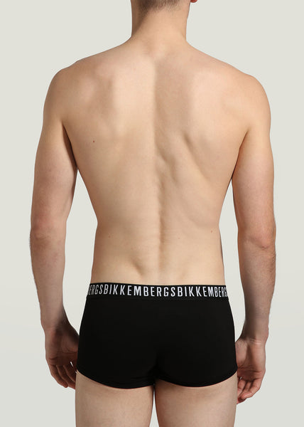 Bikkembergs Boxershort KUTRO schwarz Baumwolle schwarz weißer Logobund
