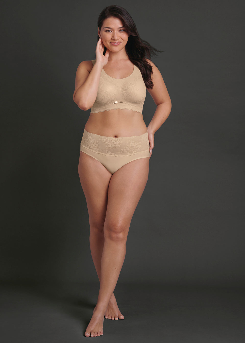 Anita Bralette ESSENTIAL LACE hautfarben in floraler Spitzenoptik