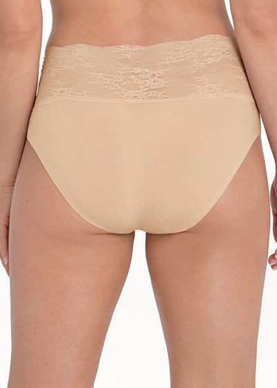 Anita Slip ESSENTIAL LACE High Waist hautfarben aus Multistretch mit floraler Spitze