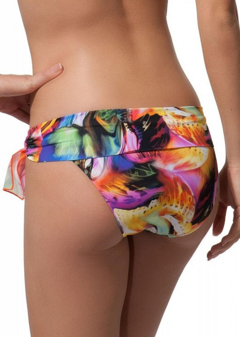 Antigel höherer Bikini-Slip LA MILLE PETALES bunt Schmetterling Muster