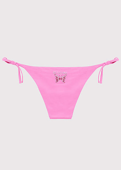 BLUGIRL Triangel Bikini BUTTERFLY rosa Schmetterling aus Strasssteinchen