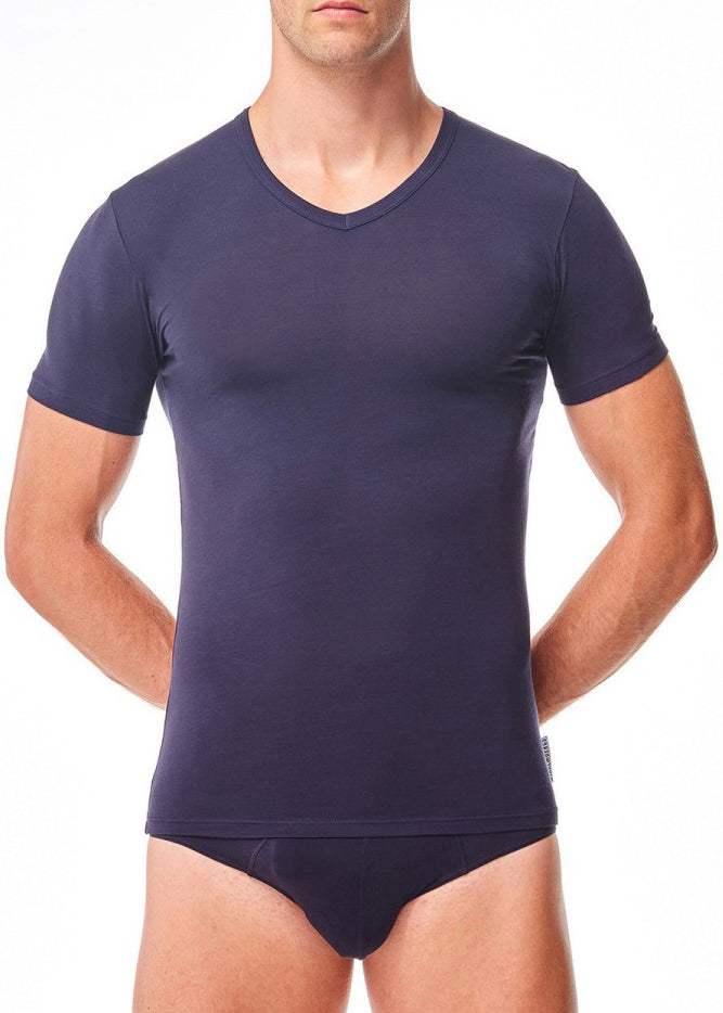 Bikkembergs Shirt MICROMODAL in blau