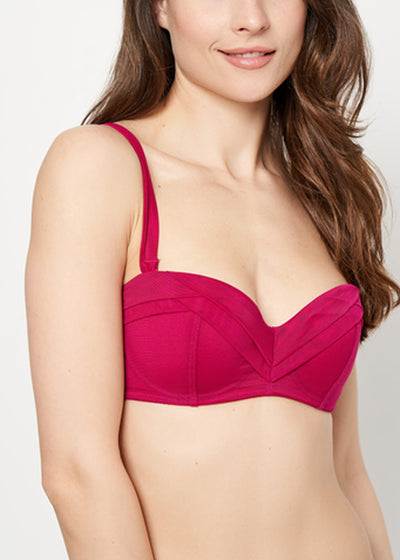 Chantal Thomass Bandeau trägerlos ENCENS MOI magenta Farbe Netzstoff