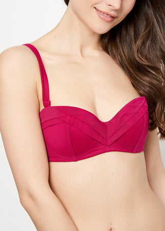 Chantal Thomass Bandeau trägerlos ENCENS MOI magenta Farbe Netzstoff