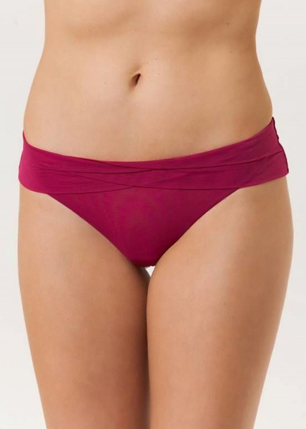 Chantal Thomass String ENCENS MOI magenta aus Netzstoff