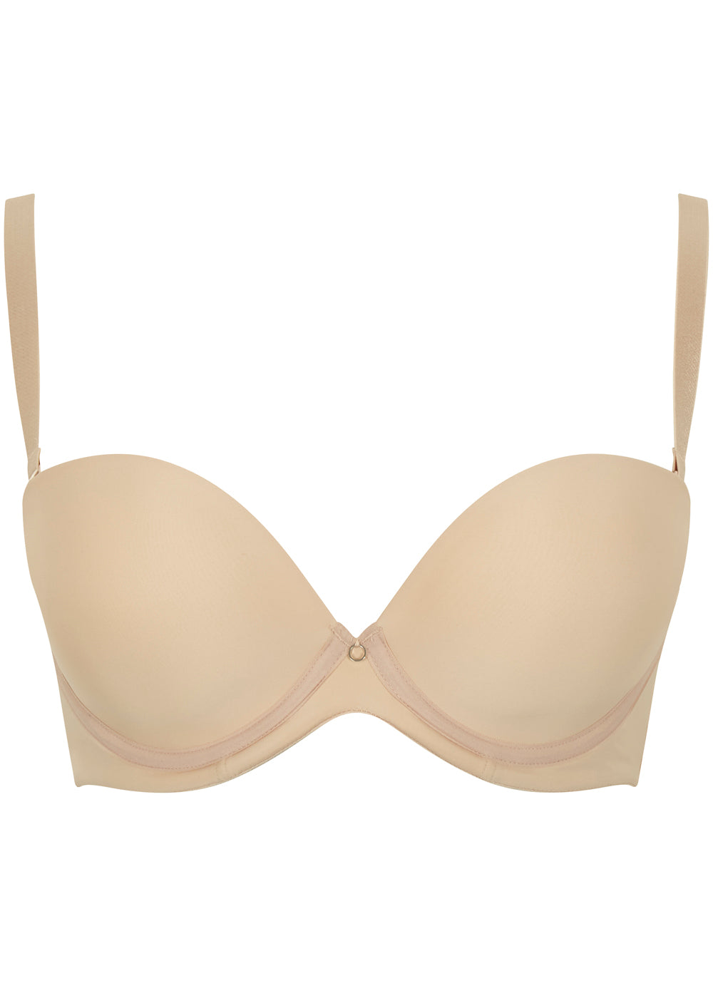 Cleo by Panache trägerloser BH für große Cups FAITH hautfarben glatt Vollschale