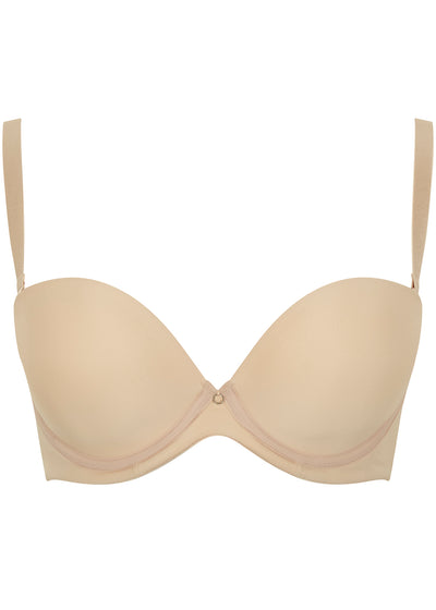 Cleo by Panache trägerloser BH für große Cups FAITH hautfarben glatt Vollschale