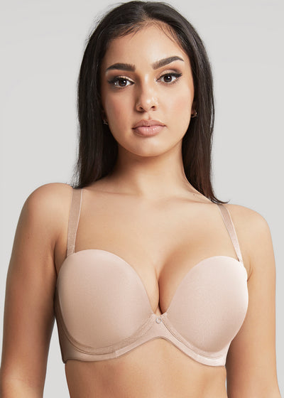 Cleo by Panache trägerloser BH für große Cups FAITH hautfarben glatt Vollschale