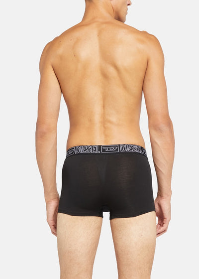 Diesel Boxershort SUCCESS schwarz Baumwolle schwarz weißer Logobund