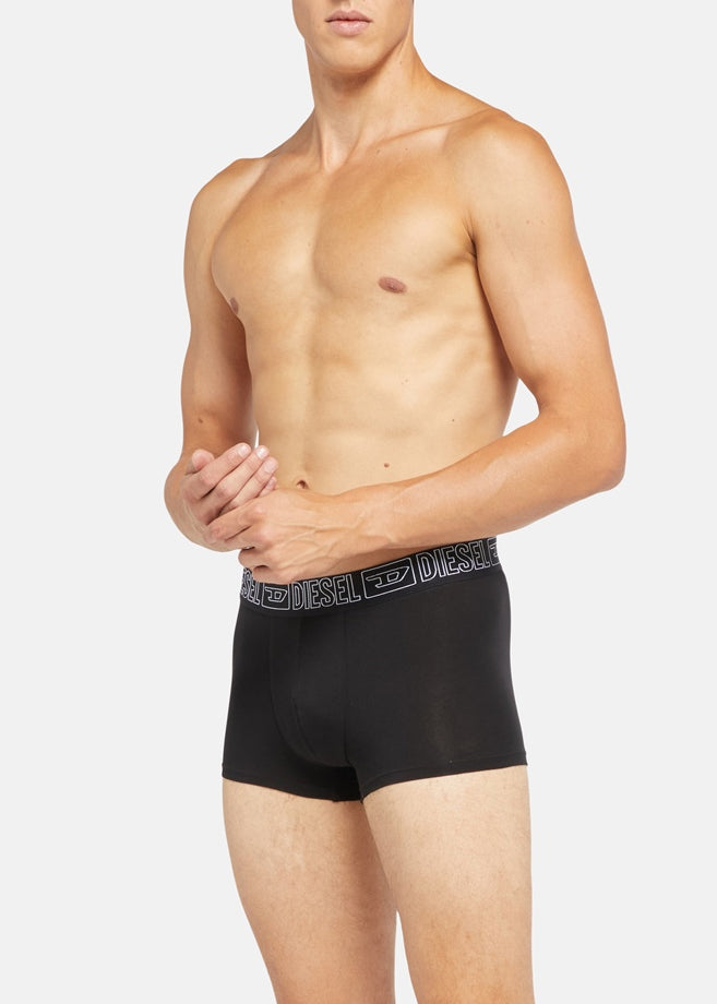 Diesel Boxershort SUCCESS schwarz Baumwolle schwarz weißer Logobund