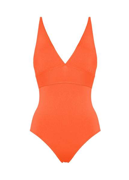 Eres Badeanzug LARCIN orange minimalistisch Triangel-Schnitt