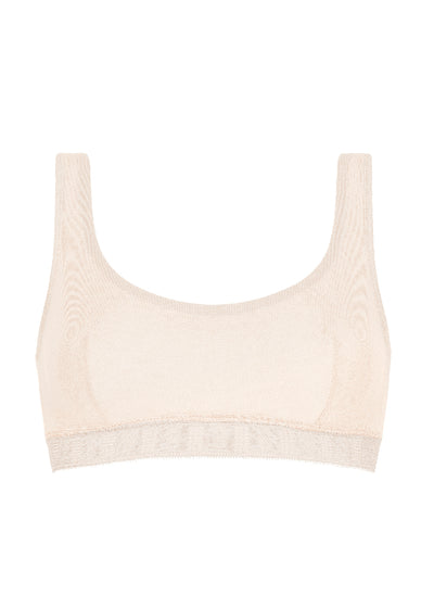 Eres Bustier CHIFFON beige aus Baumwolltüll und Micromodal