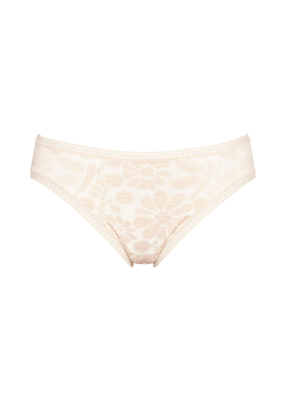 Eres Slip DESSOUS beige Gänseblume Jacquard-Spitze