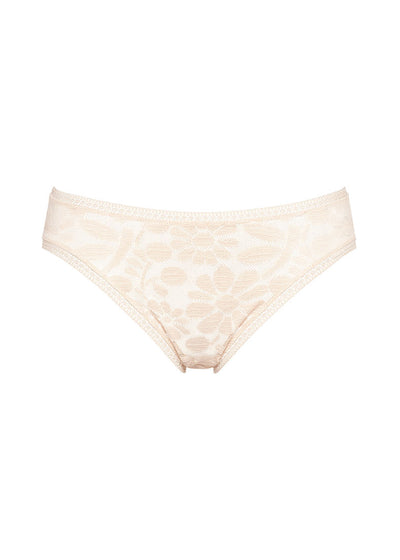 Eres Slip DESSOUS beige Gänseblume Jacquard-Spitze