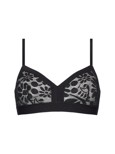 Eres Triangel FEMININ schwarz Gänseblume aus Jacquard-Spitze mit Unterbrustband