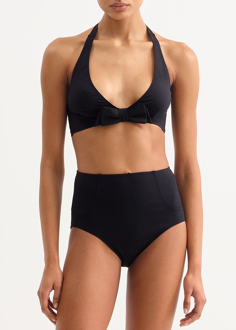 Eres Tringel Bikinioberteil STYLE schwarz mit Schleife Neckholder