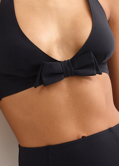 Eres Tringel Bikinioberteil STYLE schwarz mit Schleife Neckholder