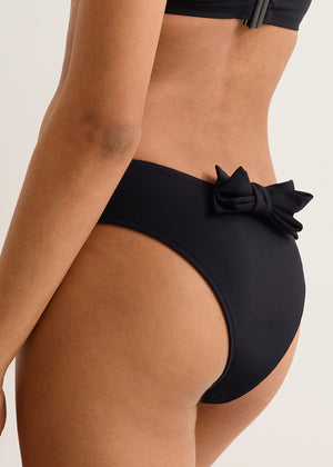 Eres tiefere Bikinihose ORGANZA schwarz mit Schleife