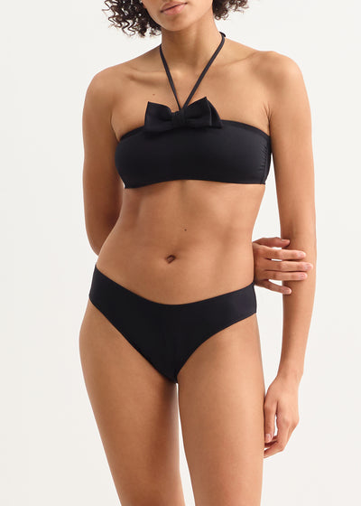 Eres tiefere Bikinihose ORGANZA schwarz mit Schleife