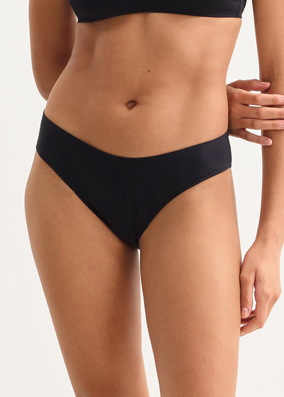 Eres tiefere Bikinihose ORGANZA schwarz mit Schleife