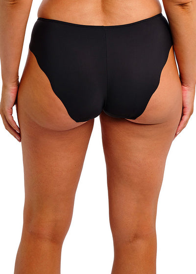 Fantasie Slip MAGDALENA schwarz florale Stickerei blickdicht