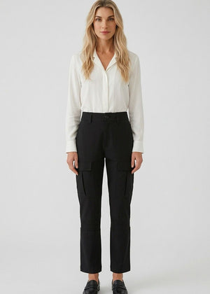 HIGH Hose SCUDDER schwarz Maxi-Taschen Stretch