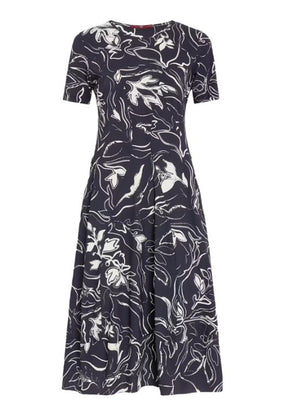 HIGH Kleid MESMERIZE schwarz mit kurzen Ärmeln aus Sensitive® mit Print