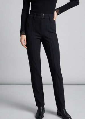HIGH Skinnyhose REINFORCE schwarz figurbetont aus Scuba-Jersey