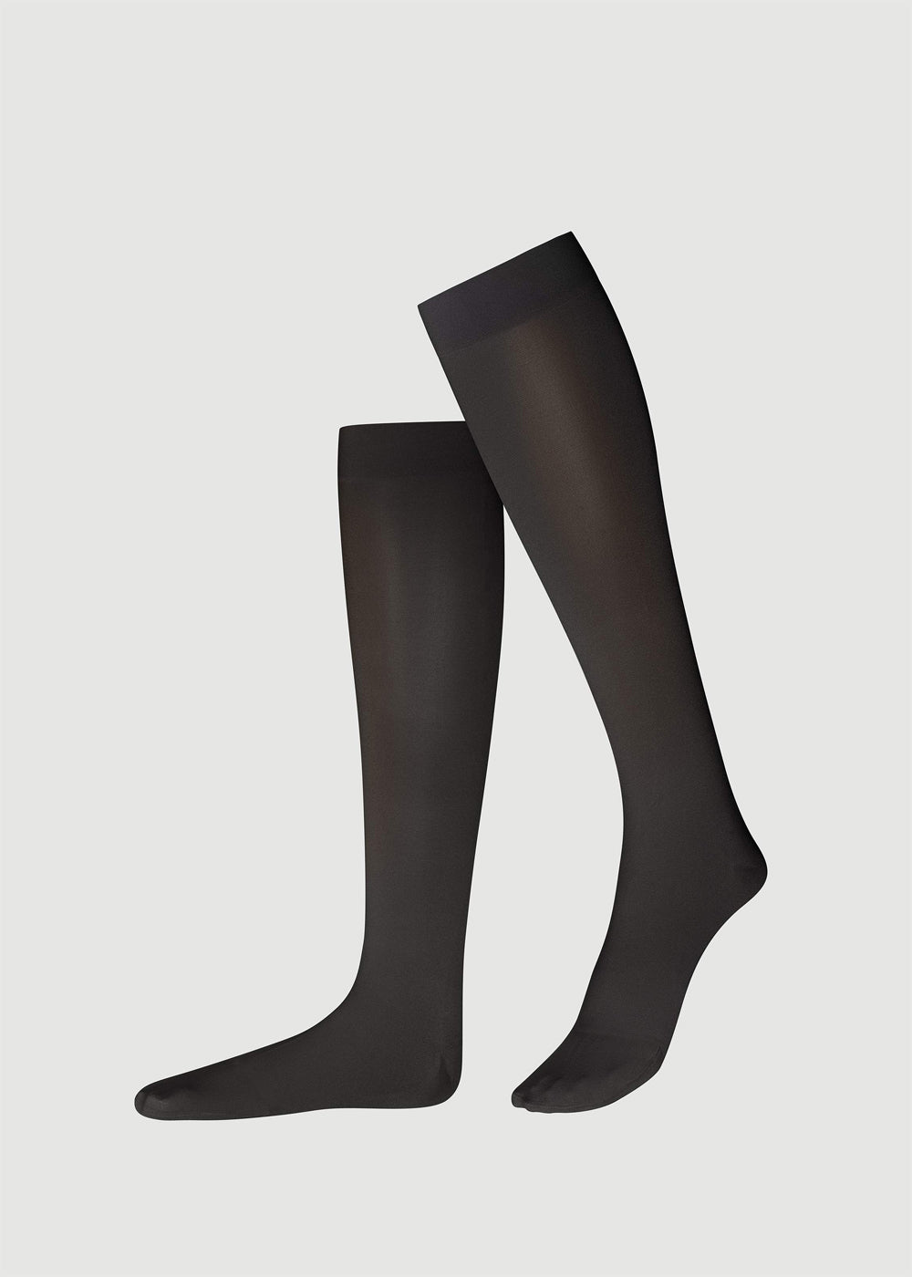 ITEM m6 Kniestrümpfe KNEE-HIGH TRANSLUCENT 30 schwarz