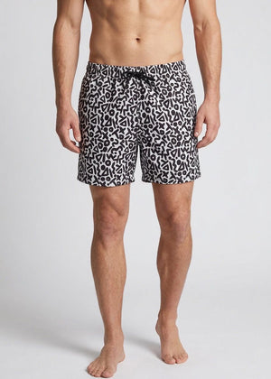 Jolidon Badeshorts DOODLE schwarz-weiß kreatives Kritzel-Design