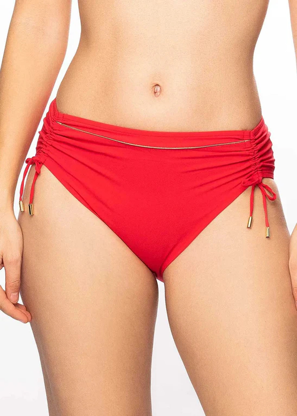 Lise Charmel Bikinihose PLAISIR REGATE maritim rot mit Golddetails