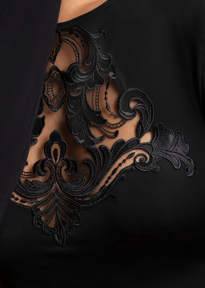 Lise Charmel Body BELLISSIME INCONNUE schwarz mit Spitzenapplikation