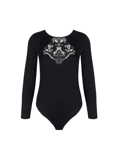Lise Charmel Body BELLISSIME INCONNUE schwarz mit Spitzenapplikation