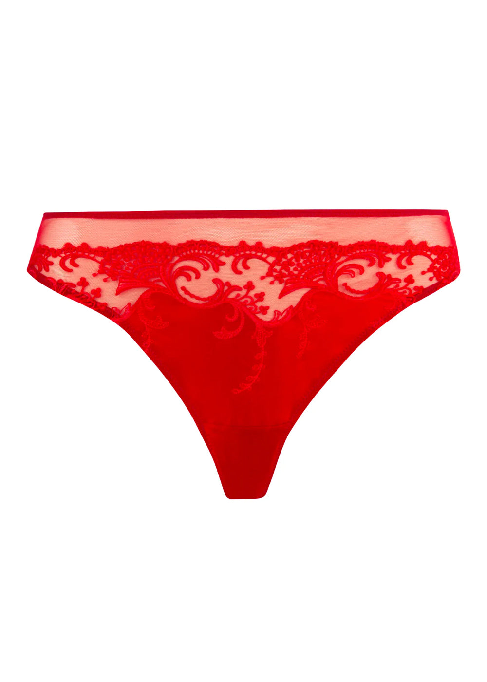 Lise Charmel Brazilian SPLENDEUR SOIE rot Seidensatin Spitze