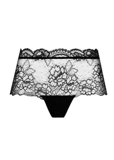 Lise Charmel Panty SUBLIME EN DENTELLE schwarz florale Spitze