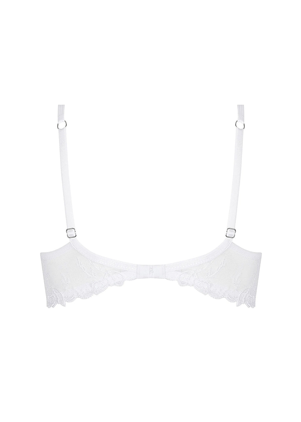 Lise Charmel Push-Up-BH SOURCE BEAUTE weiß florale Spitze Tüll Strasssteine