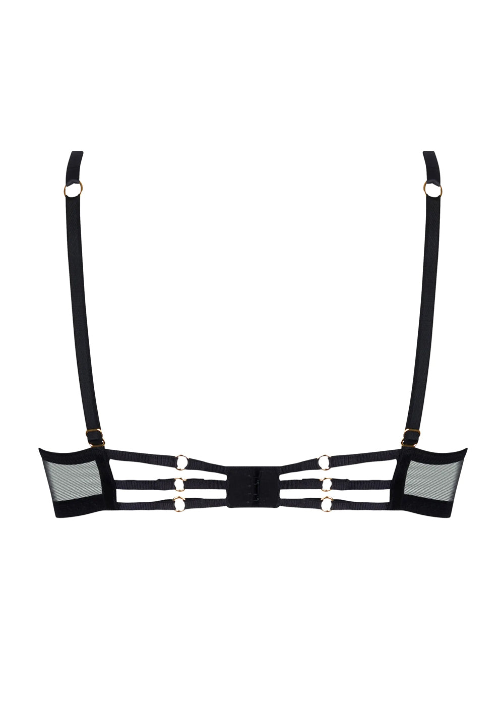 Lise Charmel Schalen-BH BELLISSIME INCONNUE schwarz-rot Barock-Spitze mit Tüll