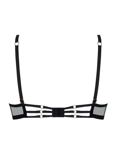 Lise Charmel Schalen-BH BELLISSIME INCONNUE schwarz-rot Barock-Spitze mit Tüll