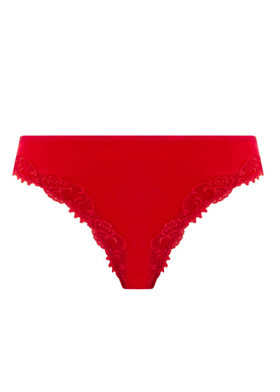 Lise Charmel Slip SPLENDEUR SOIE rot Seidensatin Spitze