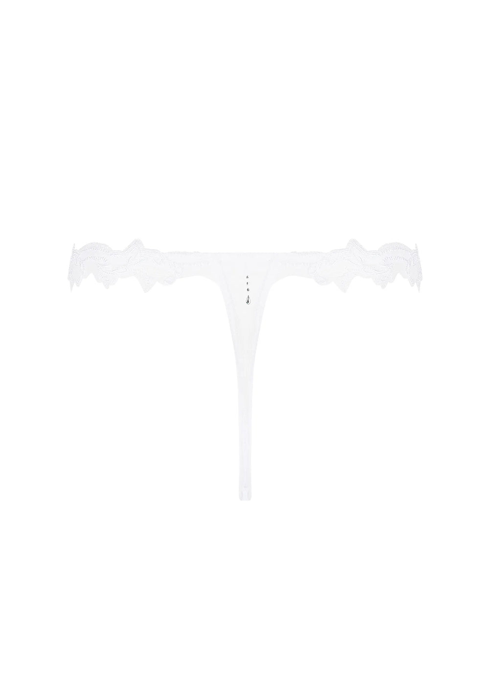 Lise Charmel String SOURCE BEAUTE weiß florale Spitze Tüll