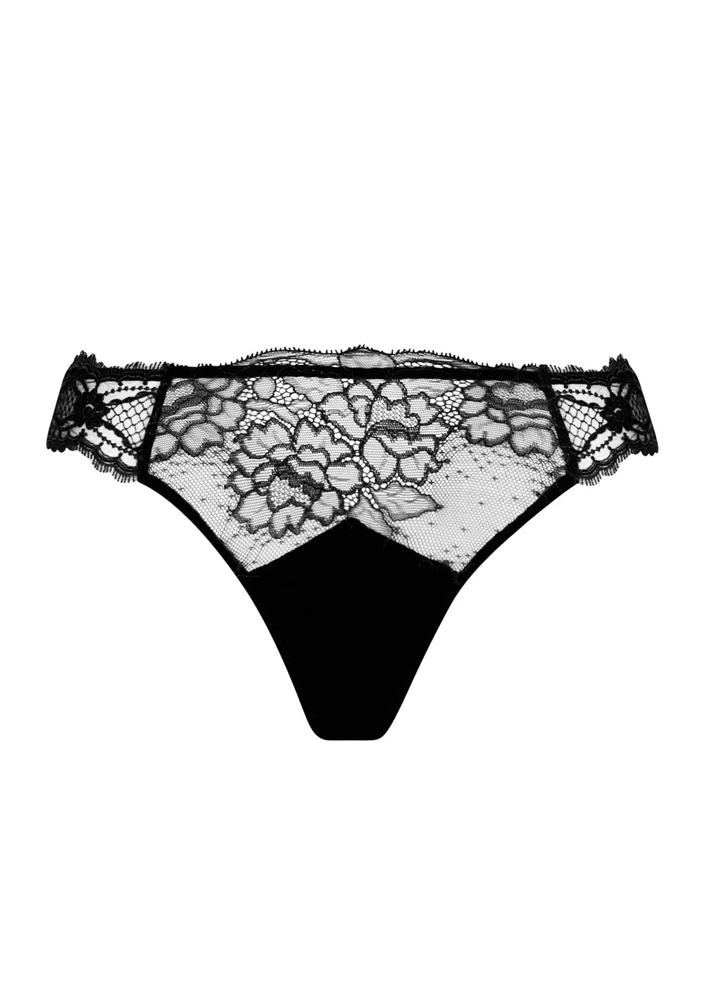 Lise Charmel String SUBLIME EN DENTELLE schwarz florale Spitze