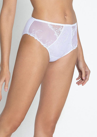 Lise Charmel Taillenslip SOURCE BEAUTE weiß florale Spitze Tüll