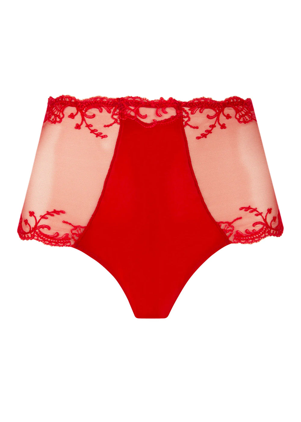 Lise Charmel Taillenslip SPLENDEUR SOIE rot Seidensatin Spitze