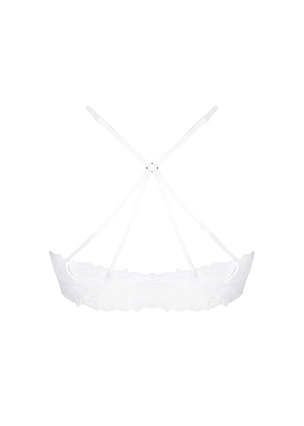 Lise Charmel Triangel-BH SOURCE BEAUTE weiß florale Spitze Tüll dünne Träger