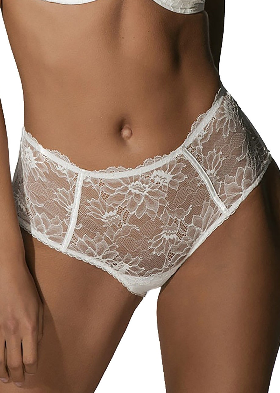 Luna Panty CHARAKTER champagner transparente Blütenspitze Microfaser