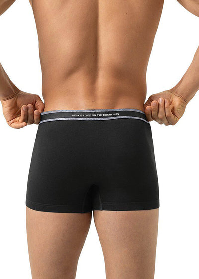 Mey Boxershorts RE:THINK schwarz klassisch Webbund Schriftzüge