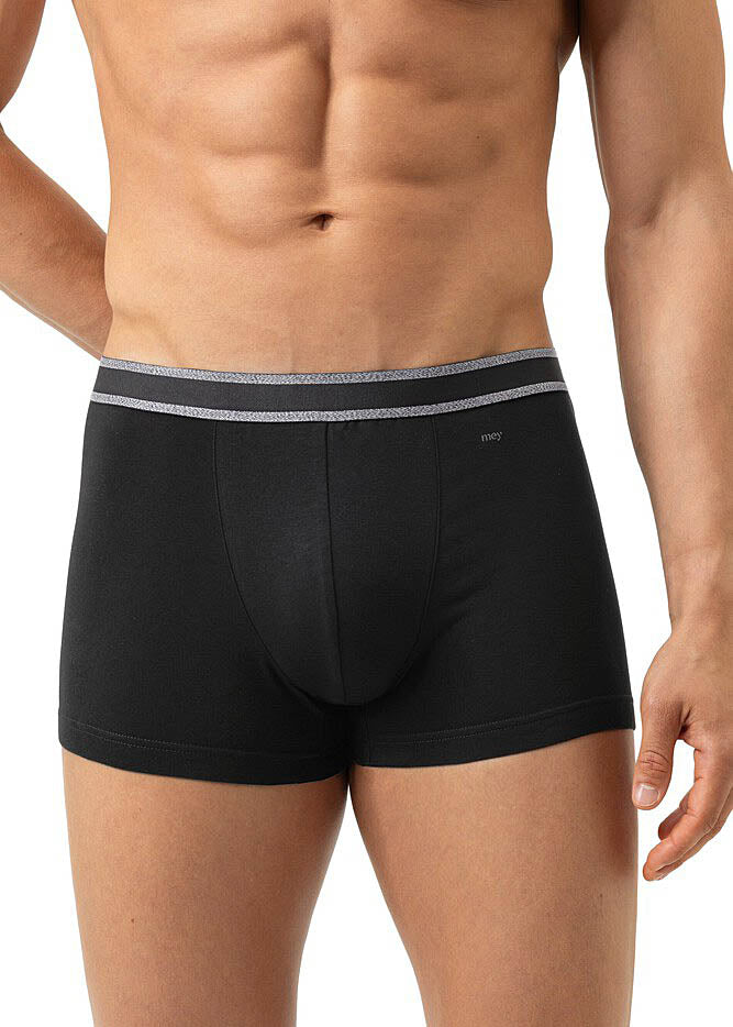 Mey Boxershorts RE:THINK schwarz klassisch Webbund Schriftzüge