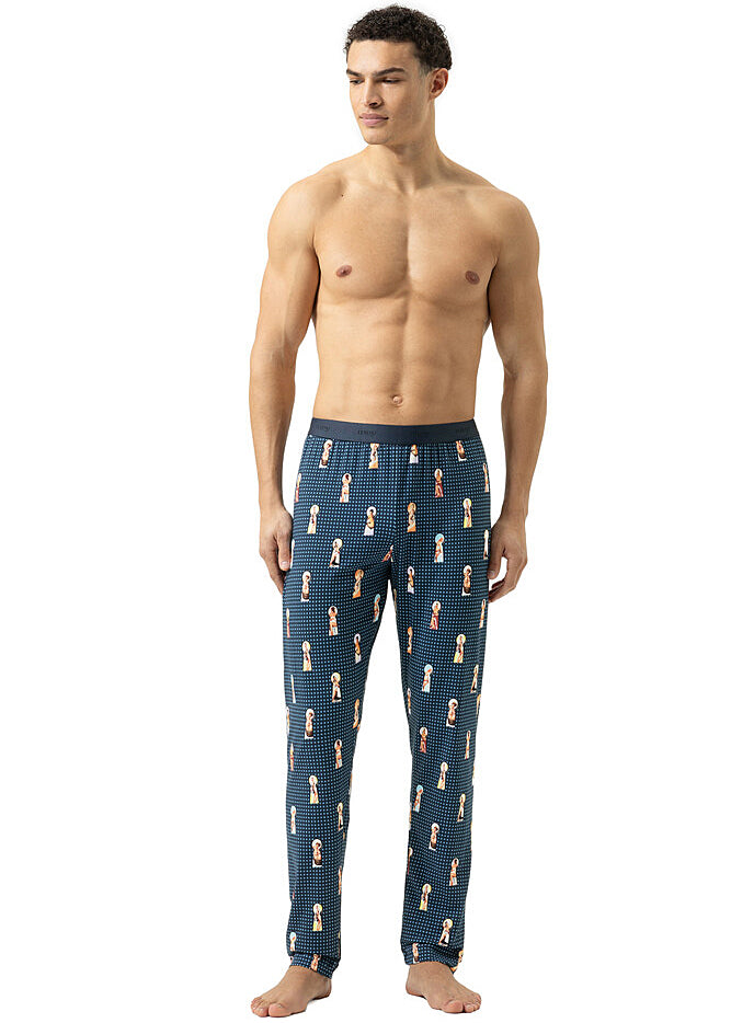 Mey Hose KEYHOLE AND PIN UP dunkelblau Print mit Pin-up-Girls in Schlüsselloch