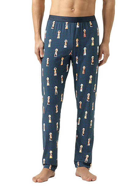 Mey Hose KEYHOLE AND PIN UP dunkelblau Print mit Pin-up-Girls in Schlüsselloch