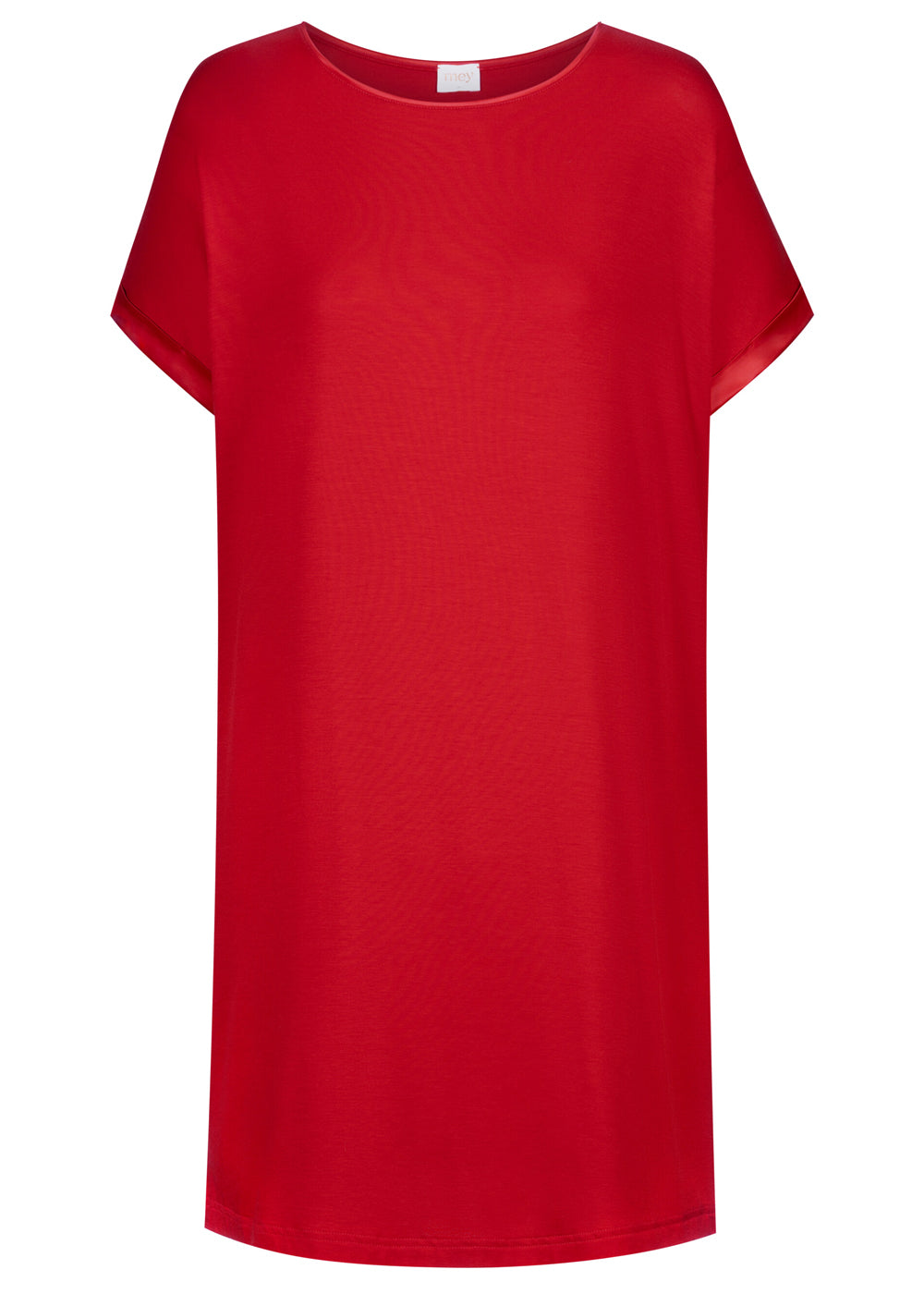 Mey Oversize T-Shirt PURE CHIC rot weit lang Modal Satin an Armabschlüssen